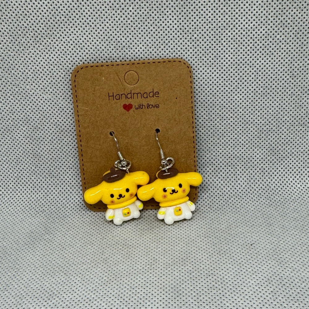 Handmade Pompompurin Earrings